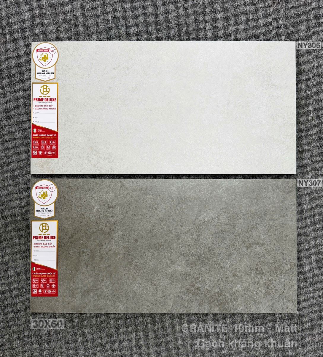 Gạch ốp lát Prime 30x60 Granite Kháng Khuẩn NY306-NY307