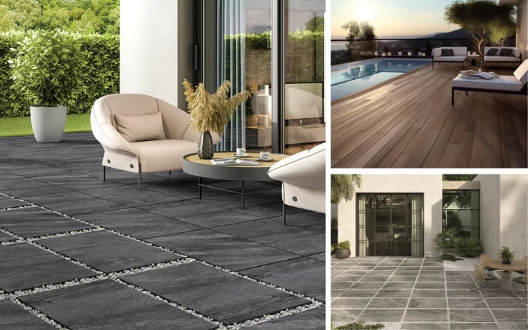 Gạch Lát Nền Ngoài Trời Chịu Mưa, Chống Trơn Trượt