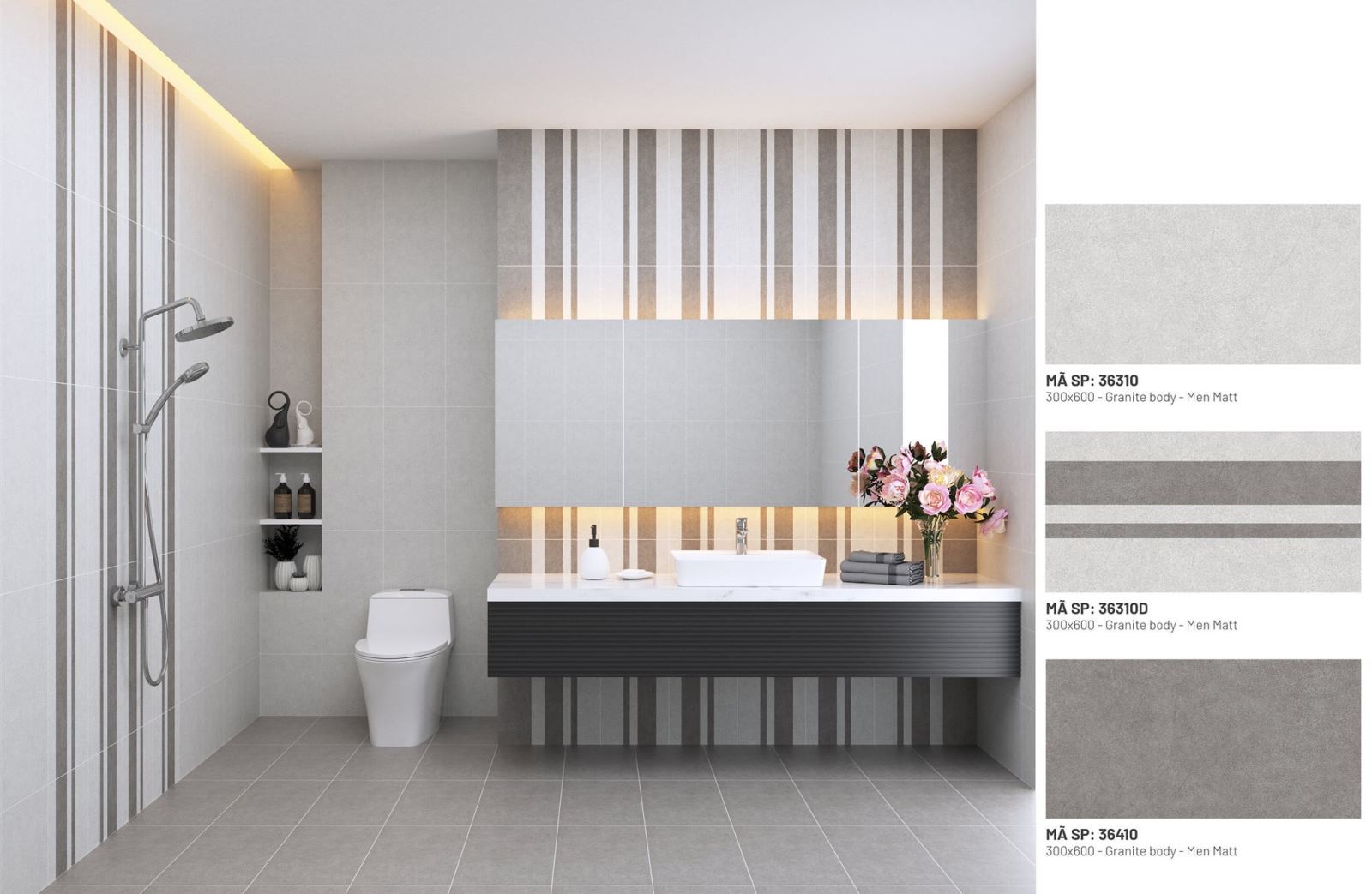 Gạch ốp lát 30x60 Apodio 36310 - 36310D - 36410 H6