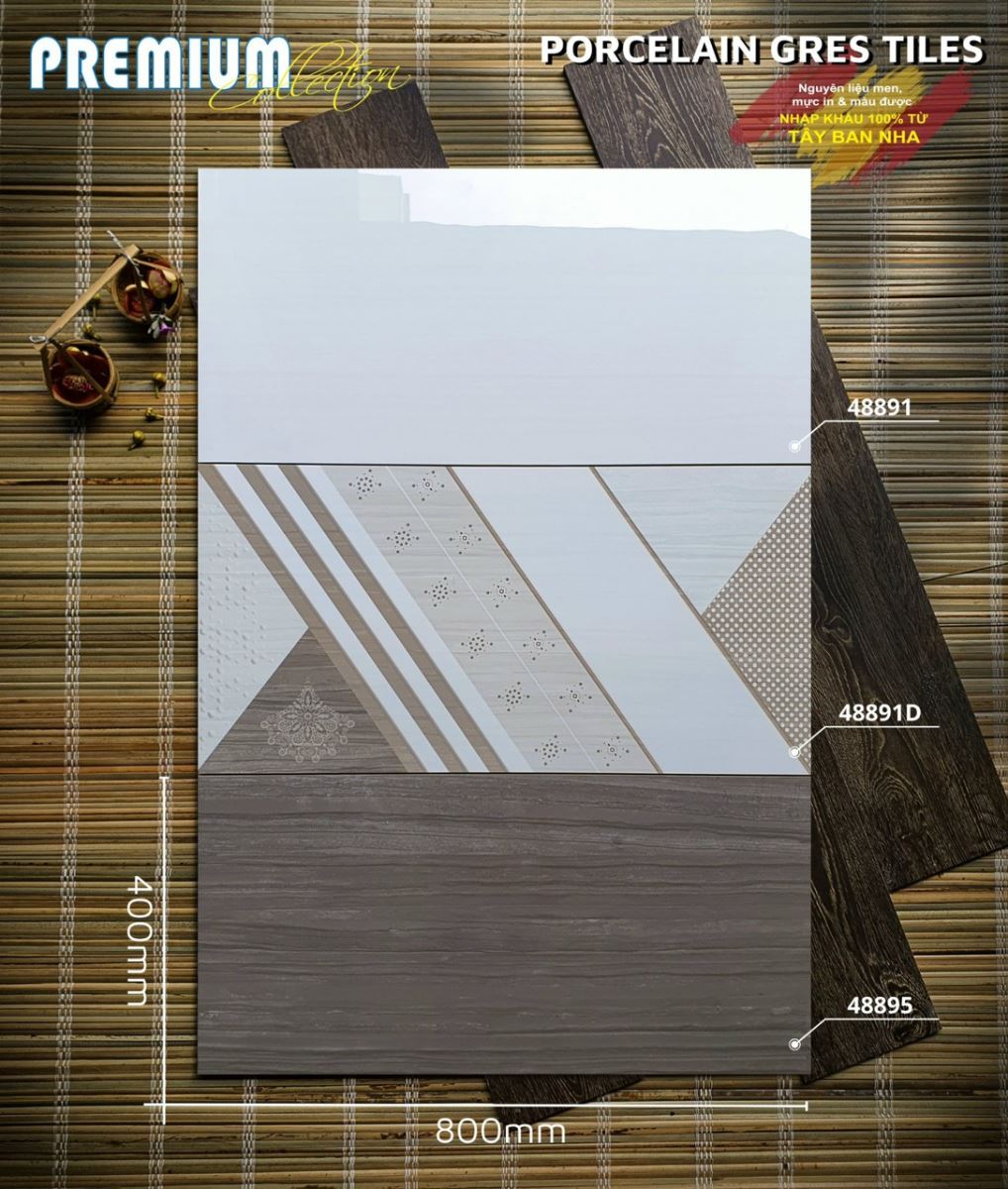 Gạch ốp lát 40x80 Apodio 48891 - 48891D - 48895