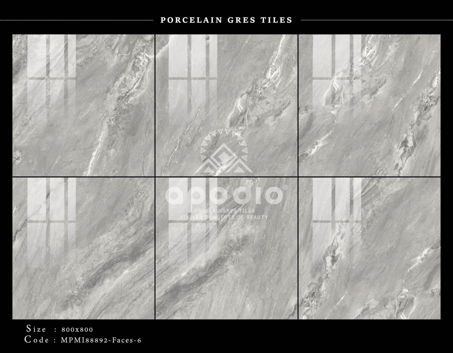 Gạch ốp lát 80x80 Apodio 88892 10