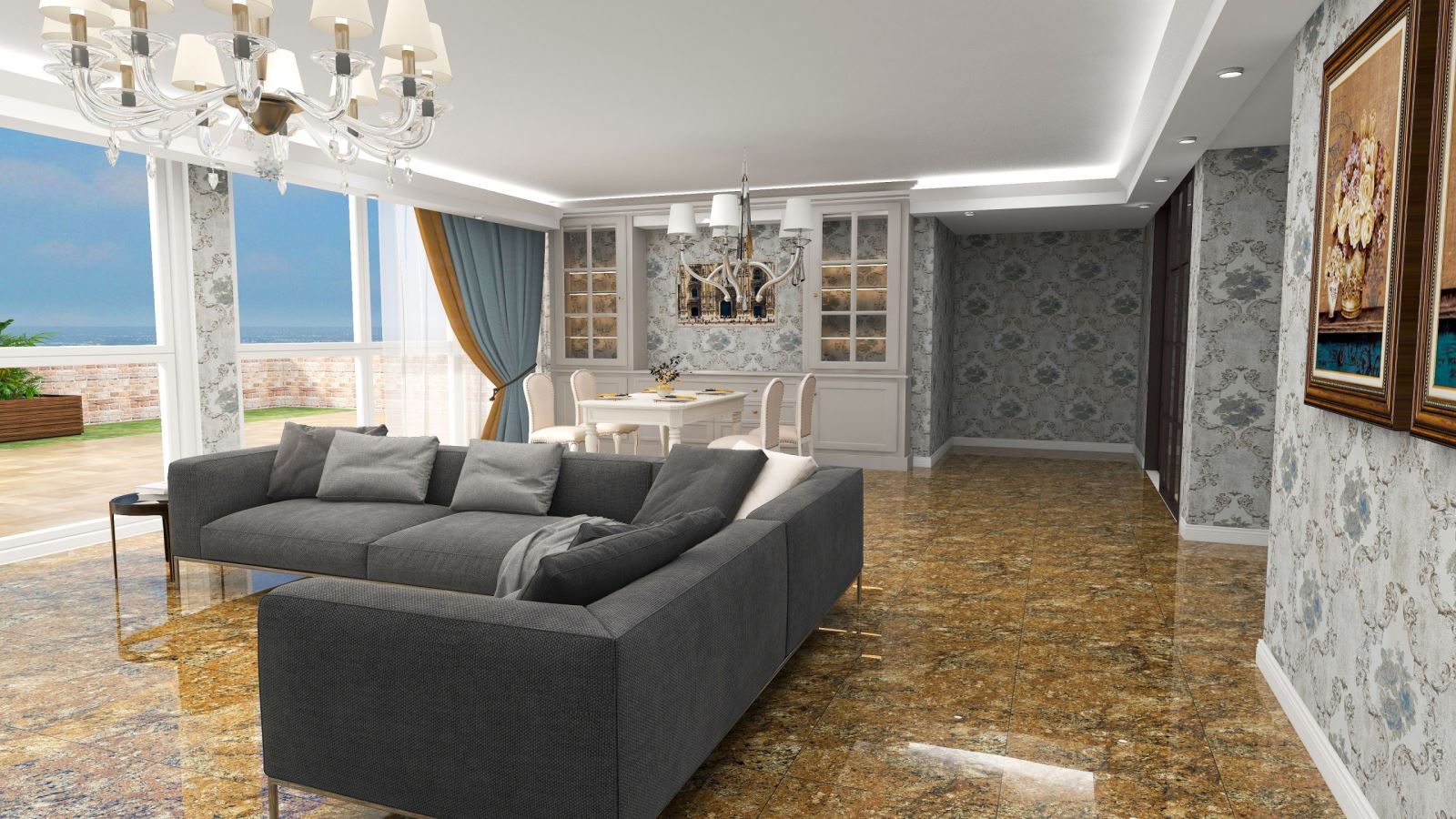 Gạch ốp lát 60x60 Apodio M66BG947 4