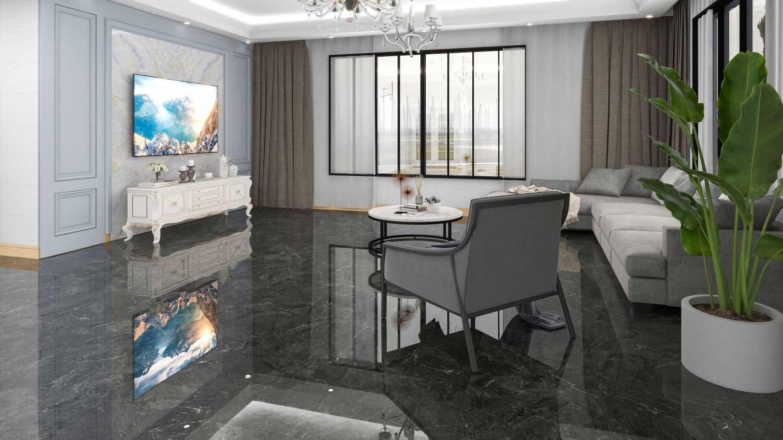 Gạch ốp lát 60x60 Apodio M66MD812 4