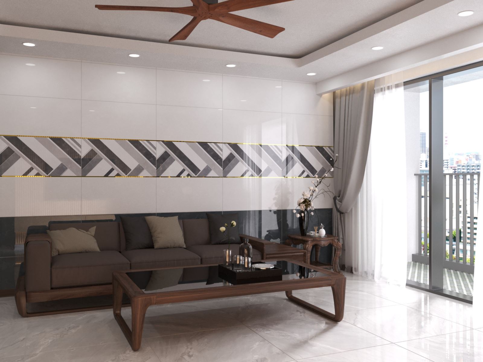 Gạch ốp lát 40x80 Apodio A48TW803 - A48TN903D - A48TN903 PC