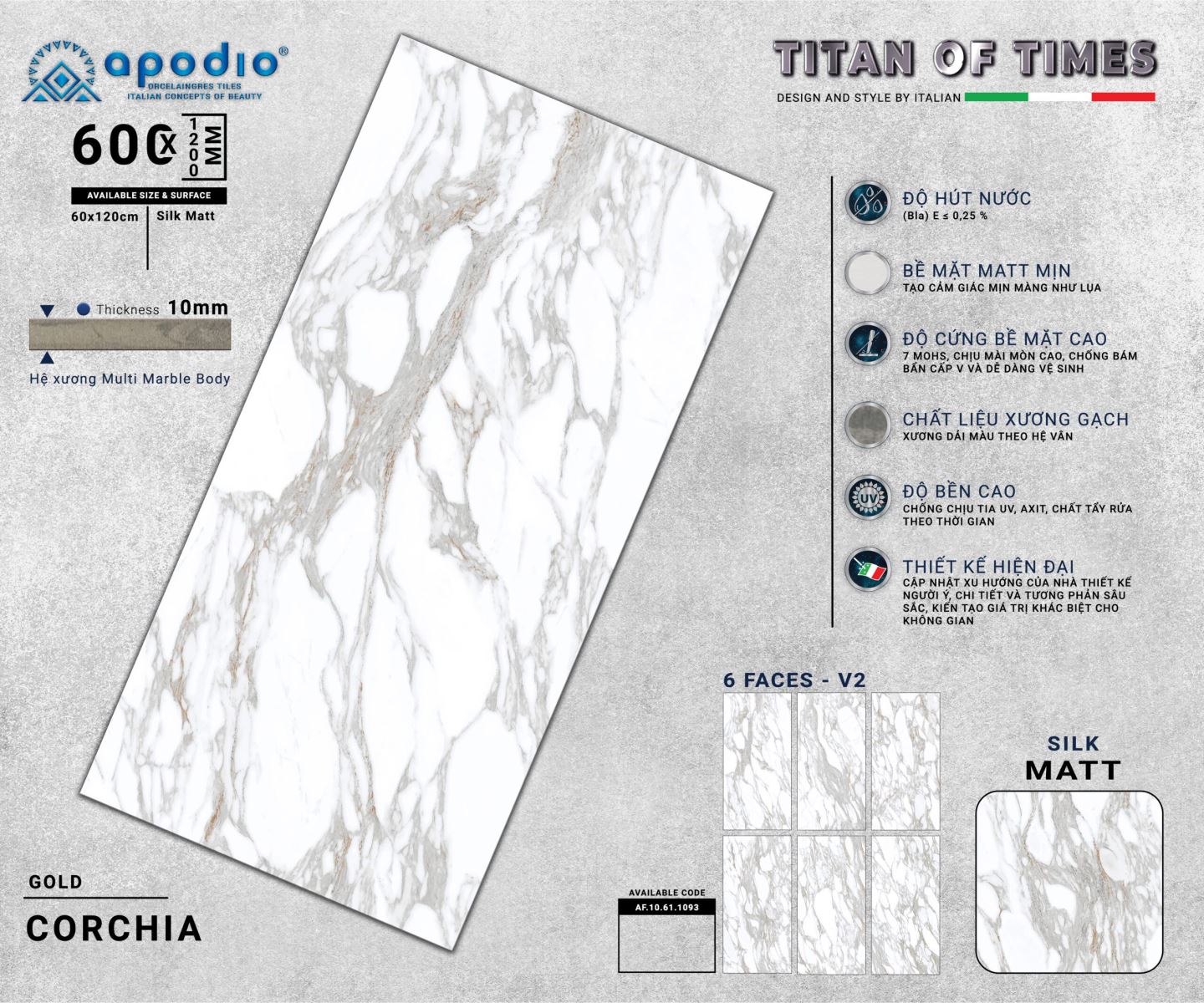 Gạch ốp lát 60x120 Apodio AF10611093 tt1