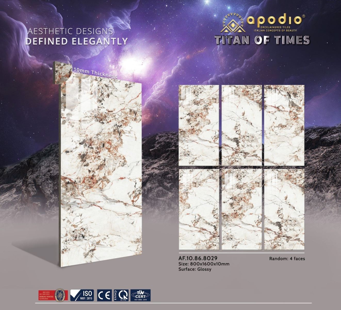 Gạch ốp lát 80x160 Apodio AF10868029
