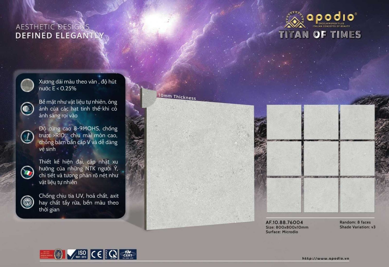 Gạch ốp lát 80x80 Apodio AF108876004 tt1