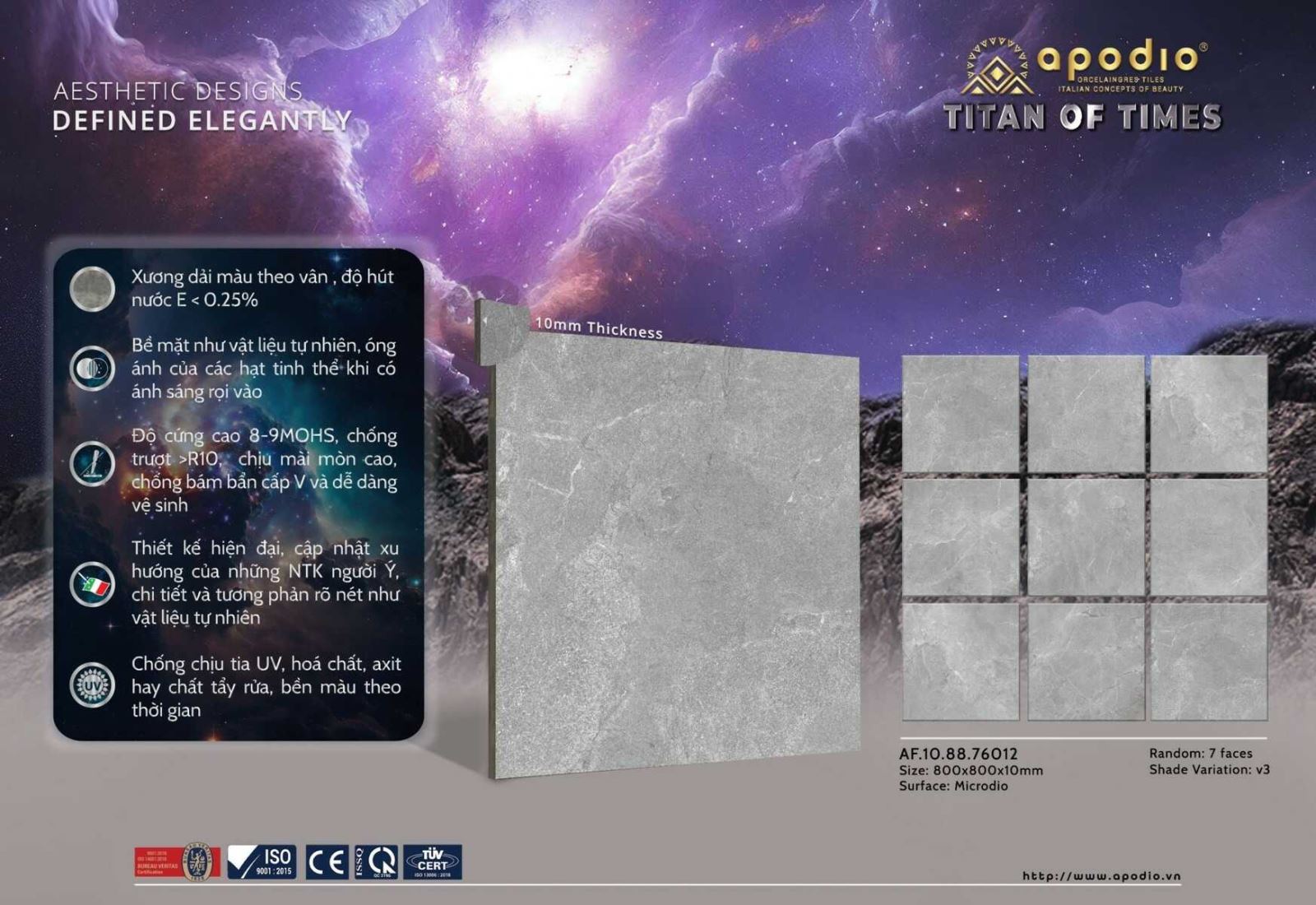 Gạch ốp lát 80x80 Apodio AF108876012 tt1