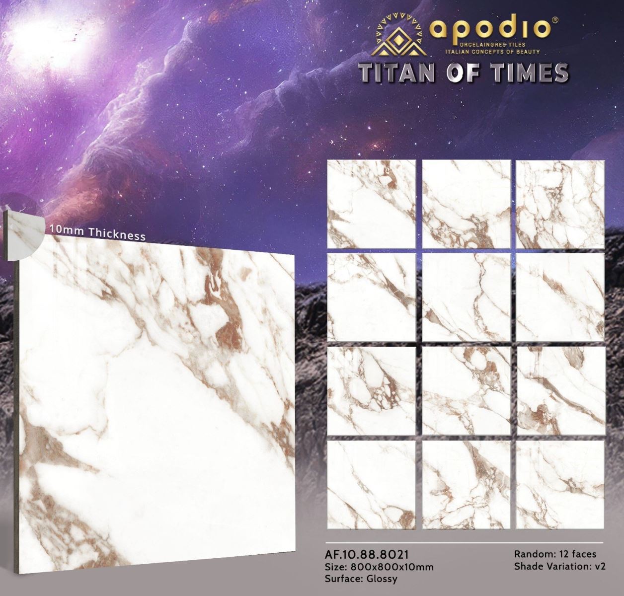 Gạch ốp lát 80x80 Apodio AF10888021