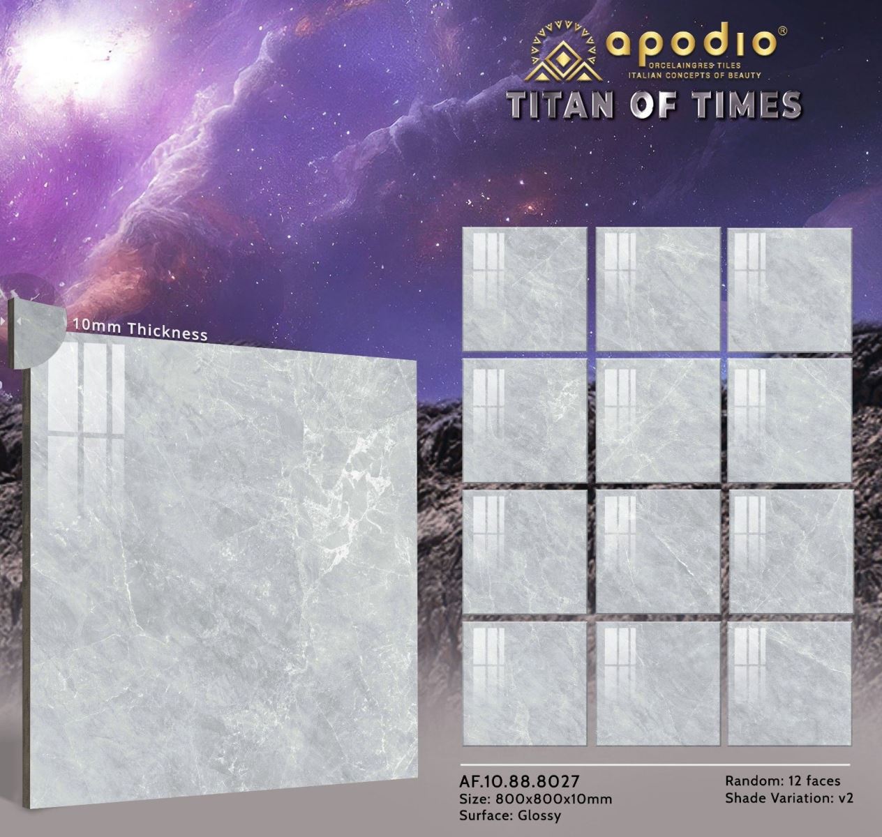 Gạch ốp lát 80x80 Apodio AF10888027