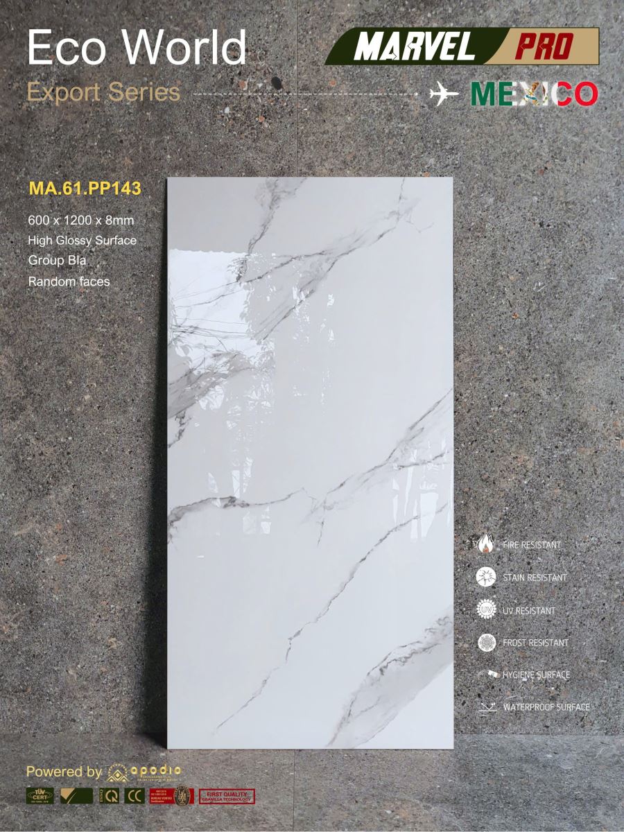 Gạch ốp lát 60x120 Apodio MA61PP143