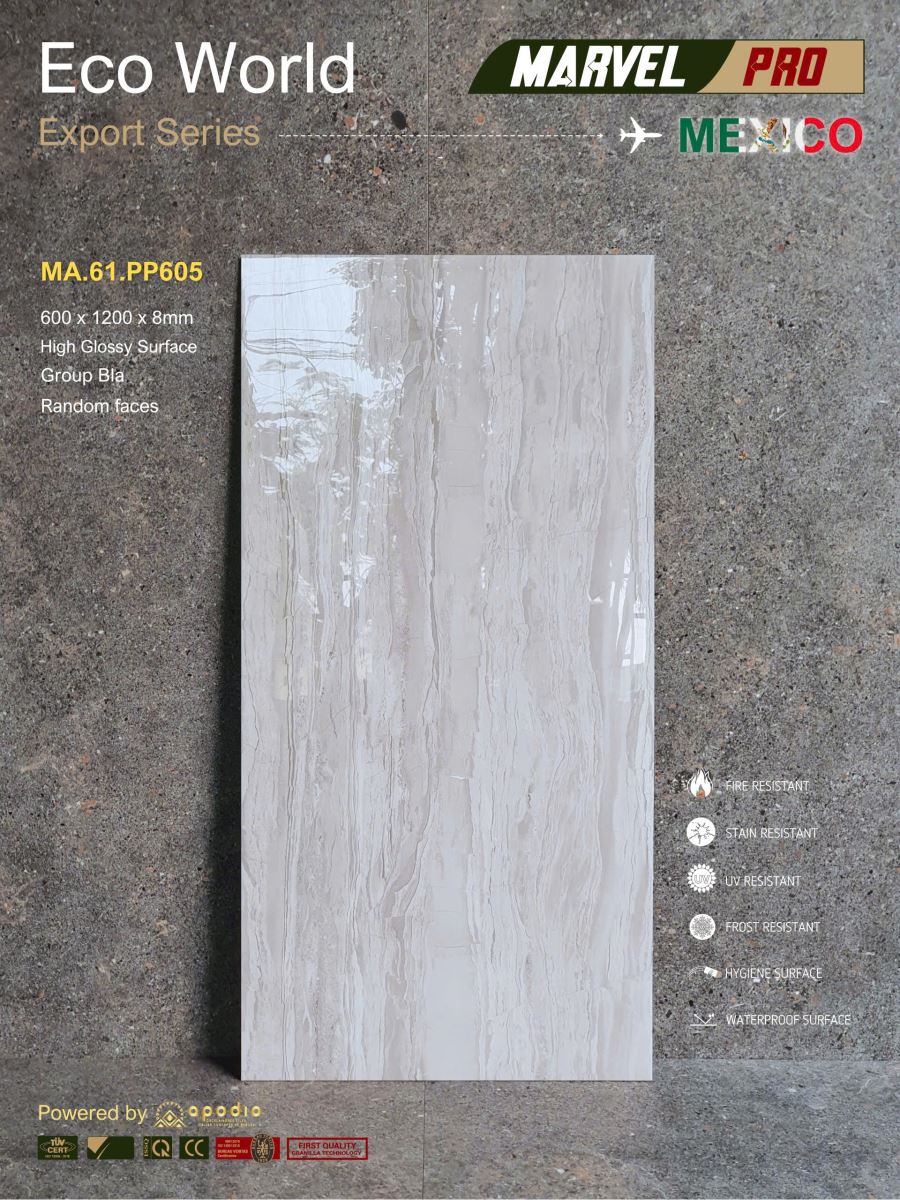 Gạch ốp lát 60x120 Apodio MA61PP605
