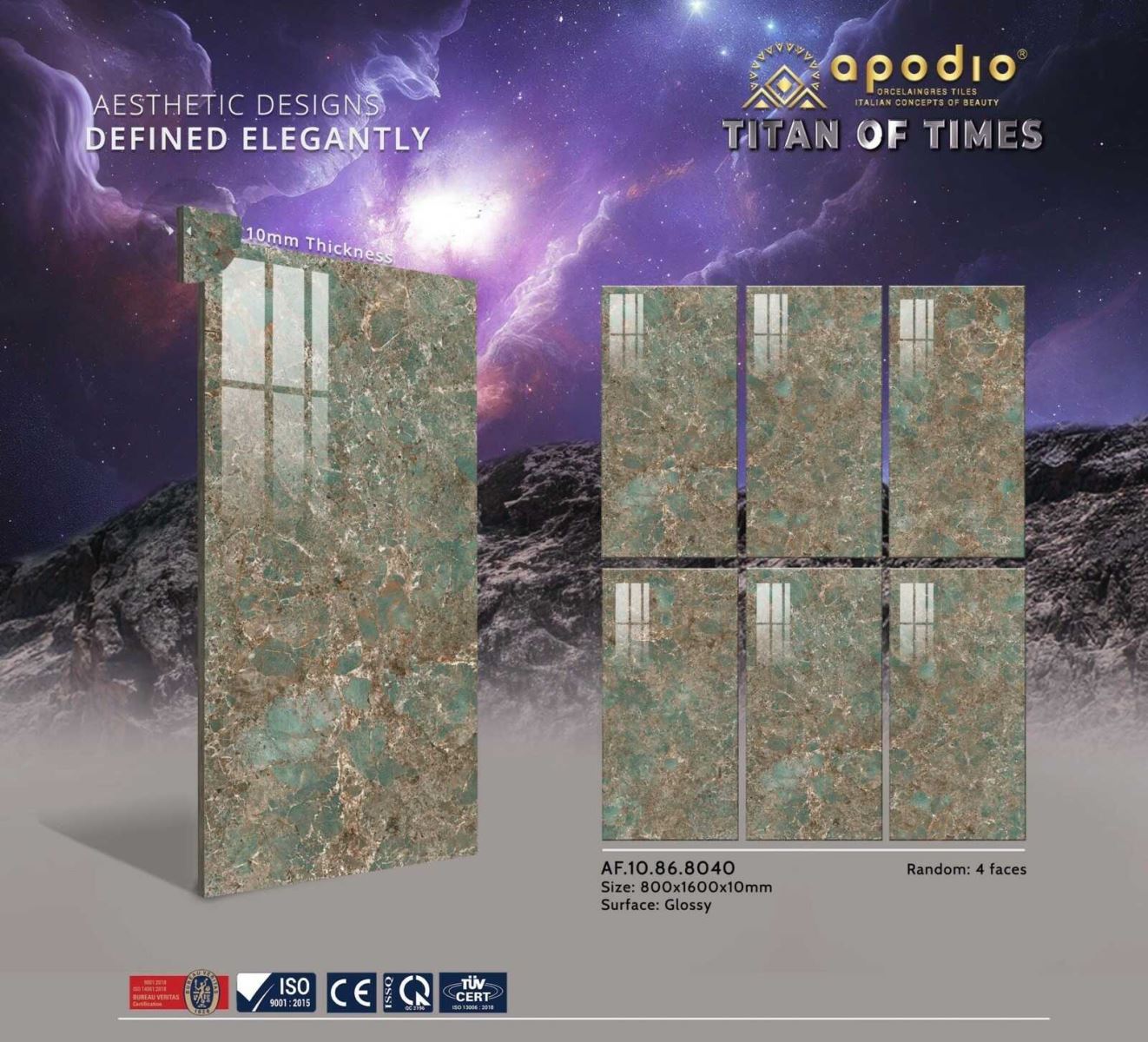 Gạch ốp lát 80x160 Apodio AF10868040 tt