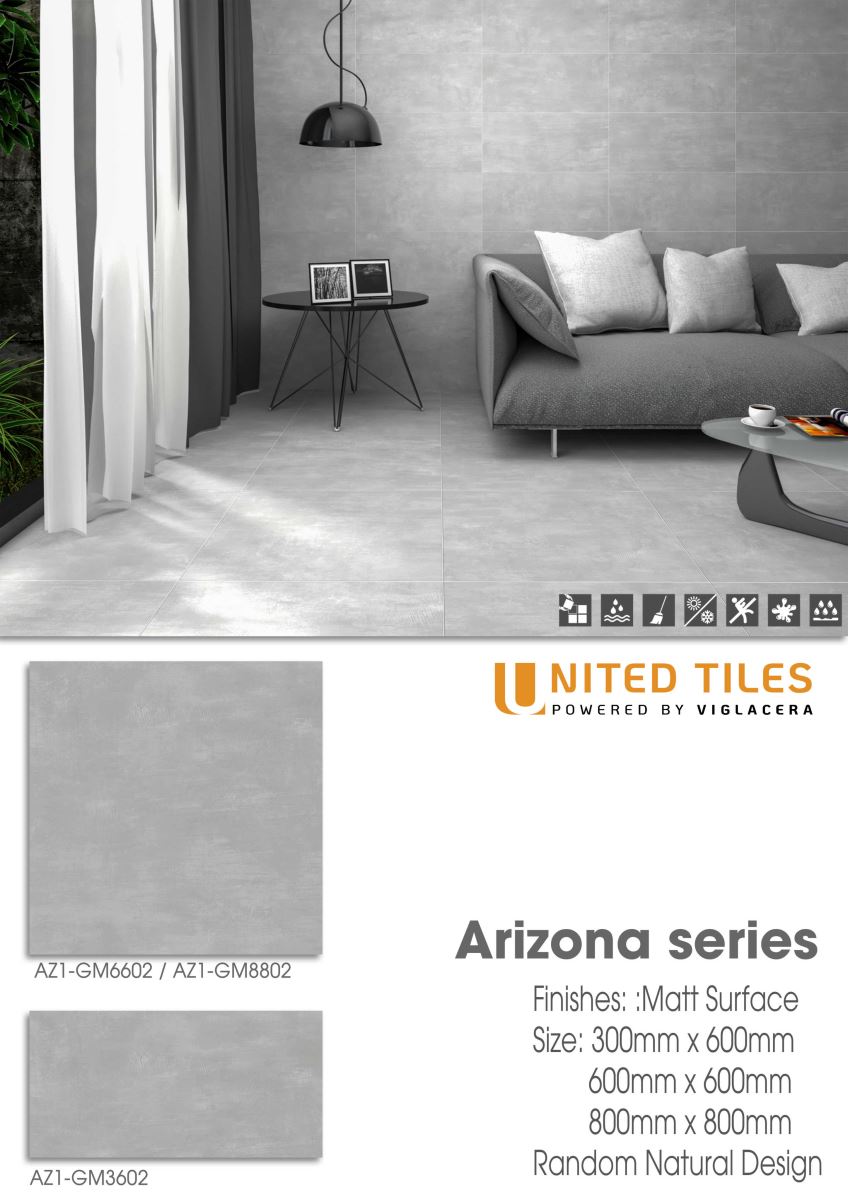 Gạch ốp lát 60x60 Viglacera Arizona AZ1-GM6602 8