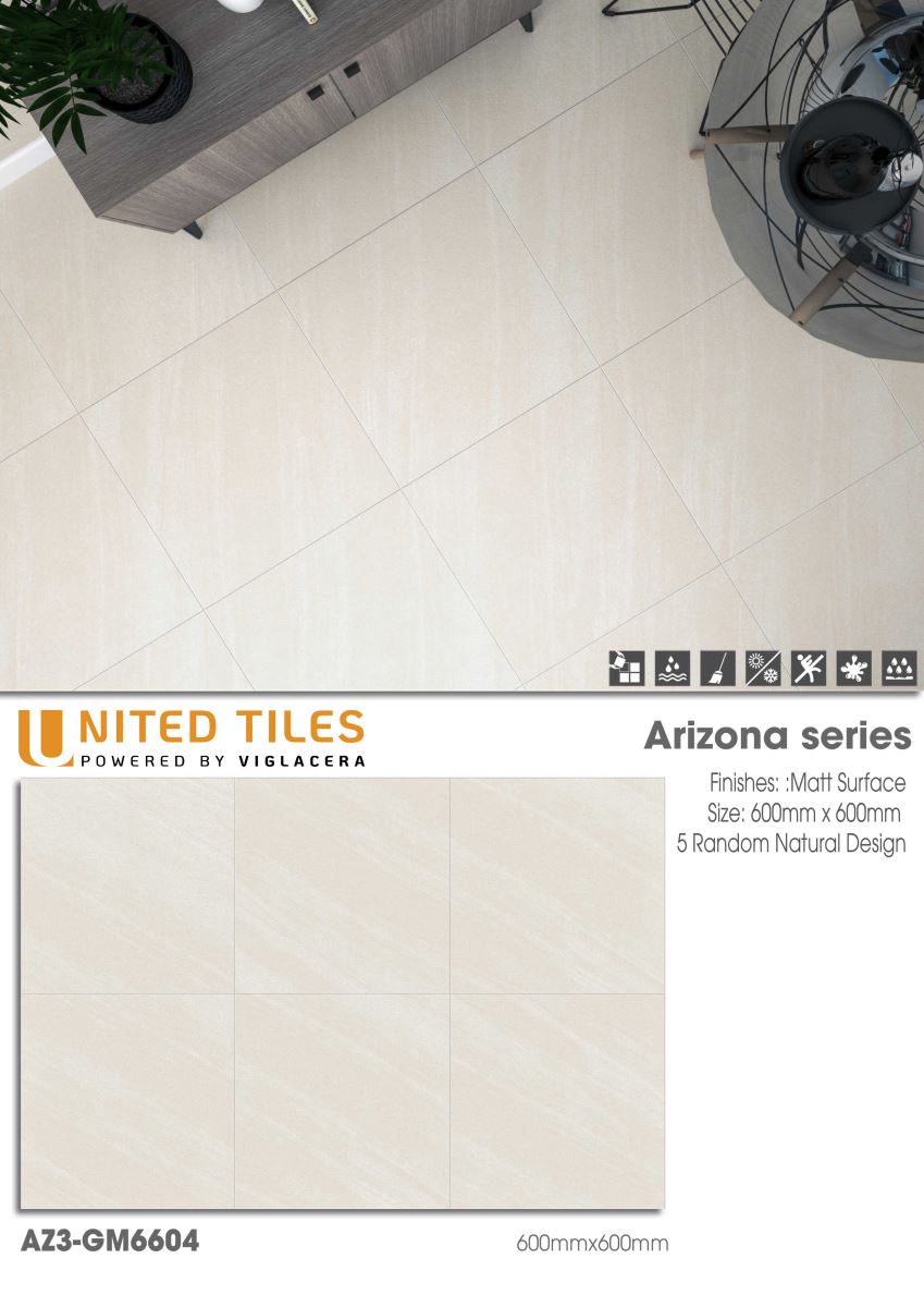 Gạch ốp lát 60x60 Viglacera Arizona AZ3-GM6604 7