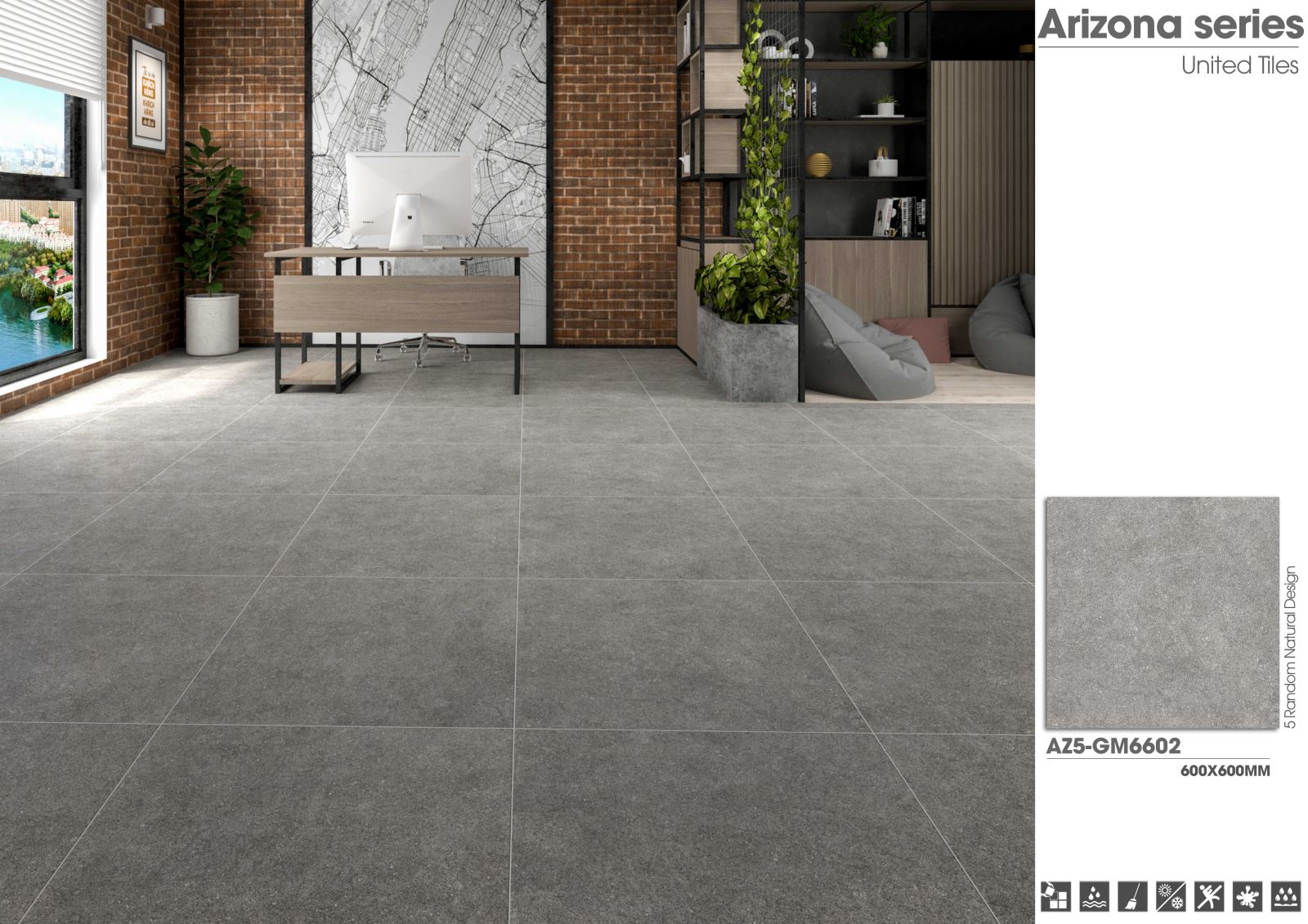 Gạch ốp lát 60x60 Viglacera Arizona AZ5-GM6602 6