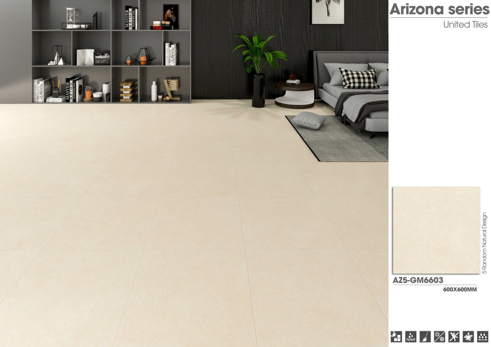 Gạch ốp lát 60x60 Viglacera Arizona AZ5-GM6603 6