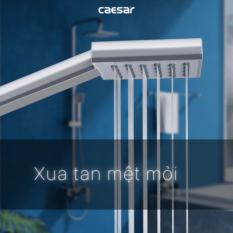 Bộ Vòi Sen Cây Nóng Lạnh CAESAR S668C 4