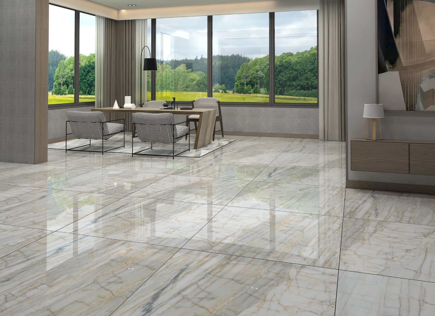 Gạch Đồng Tâm 100x100 kháng khuẩn 100DONGVAN005-FP-H+ 7