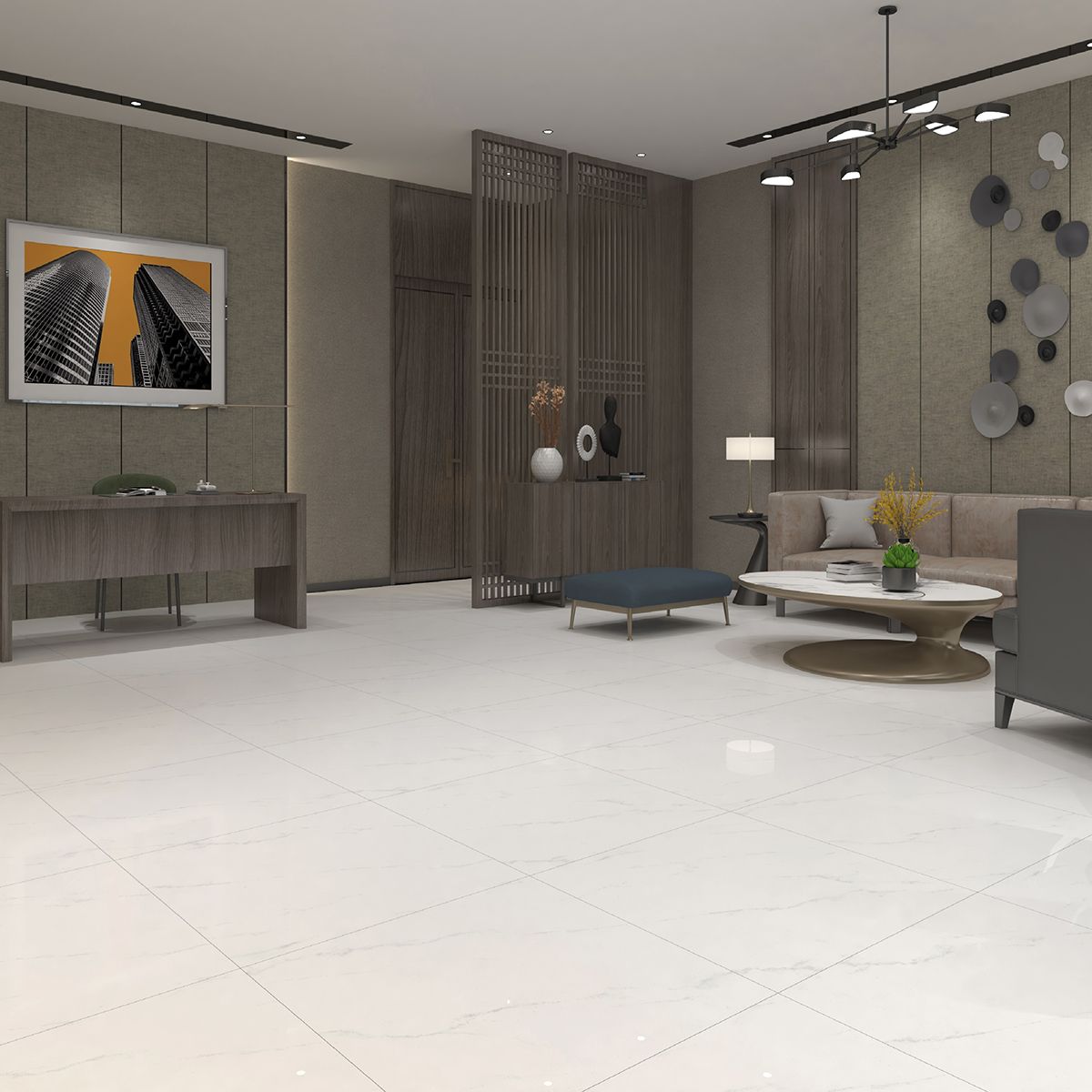 Gạch Đồng Tâm 80x80 kháng khuẩn 8080CARARAS001-FP-H+ 6