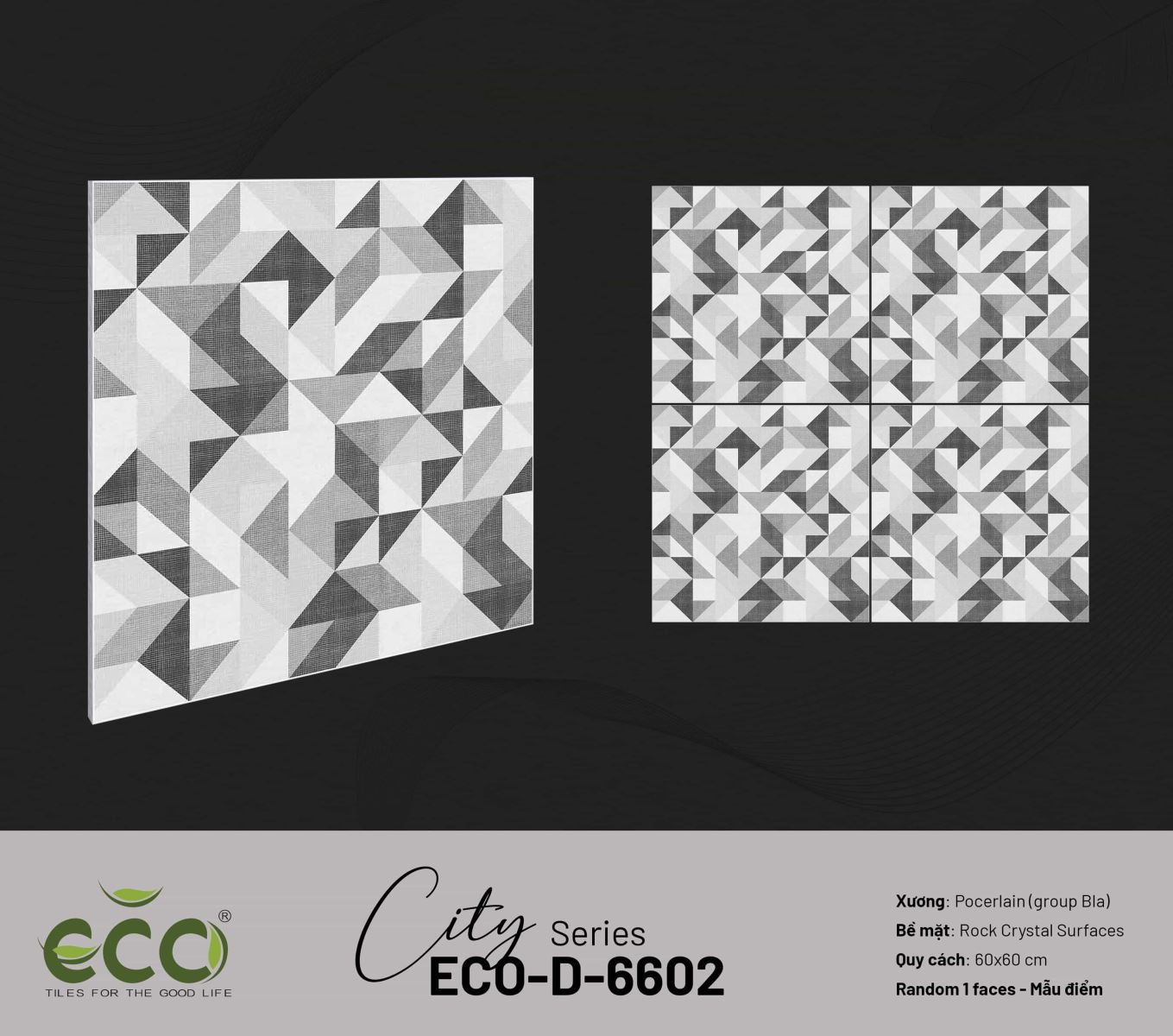 Gạch ốp lát 60x60 Ecotiles ECO-D-6602