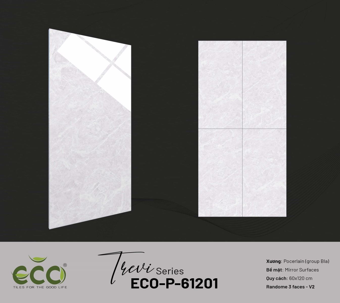 Gạch ốp lát 60x120 Ecotiles ECO-P-61201