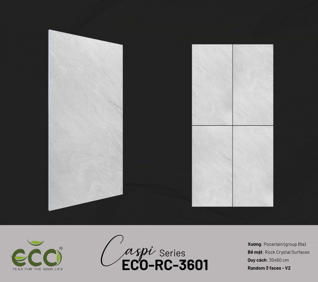 Gạch ốp lát 30x60 Ecotiles ECO-RC-3601