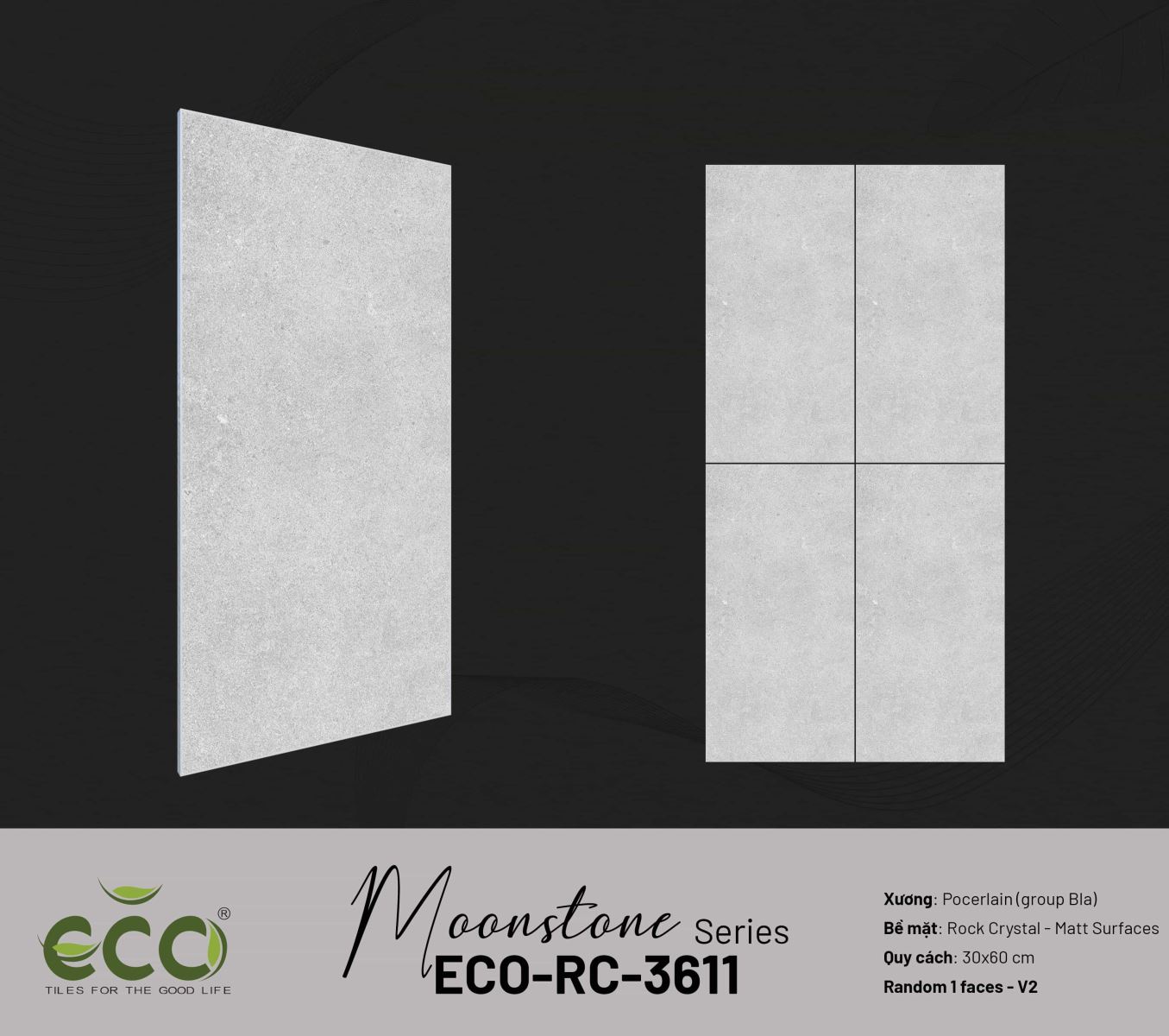 Gạch ốp lát 30x60 Ecotiles ECO-RC-3611