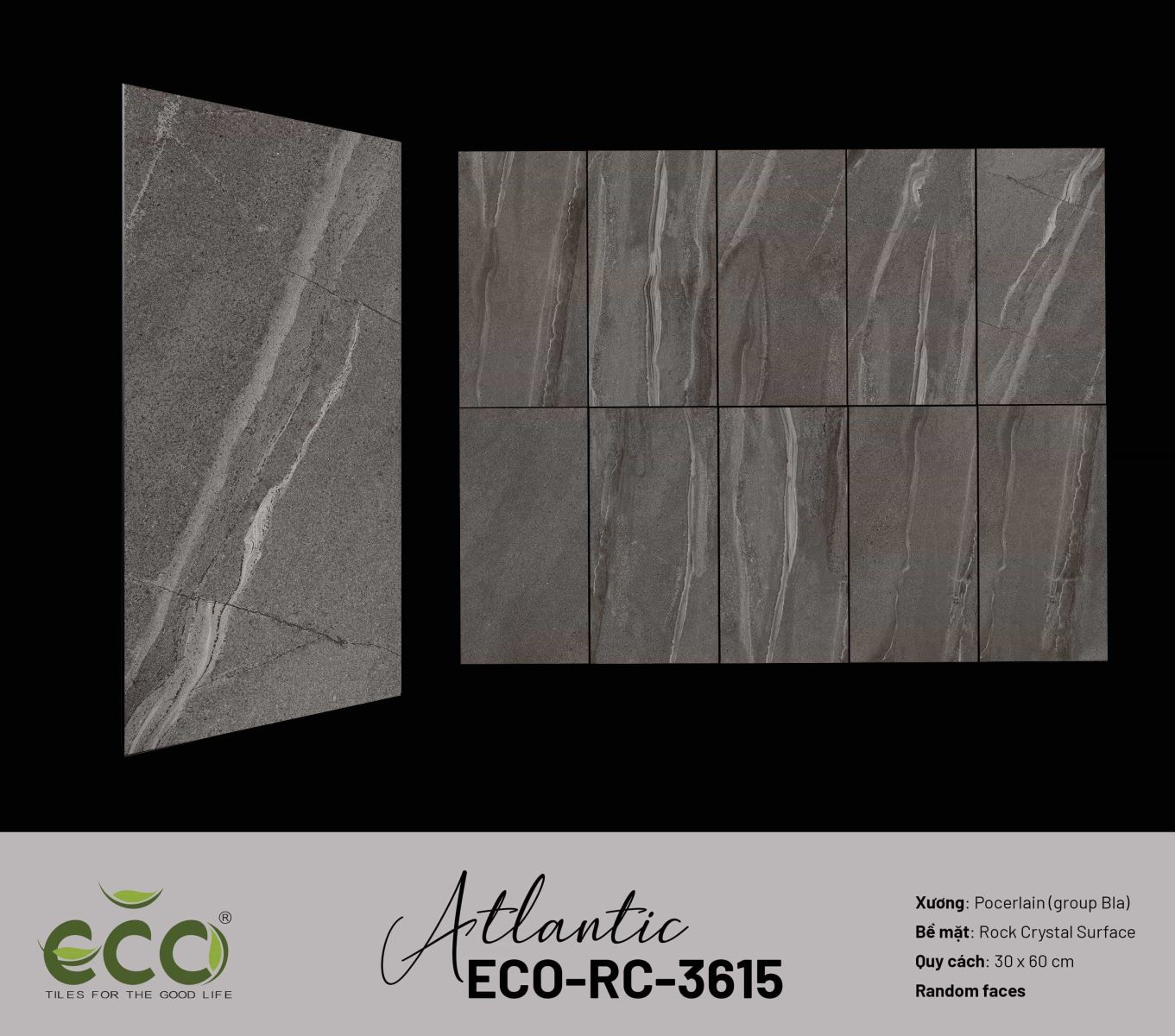 Gạch ốp lát 30x60 Ecotiles ECO-RC-3615