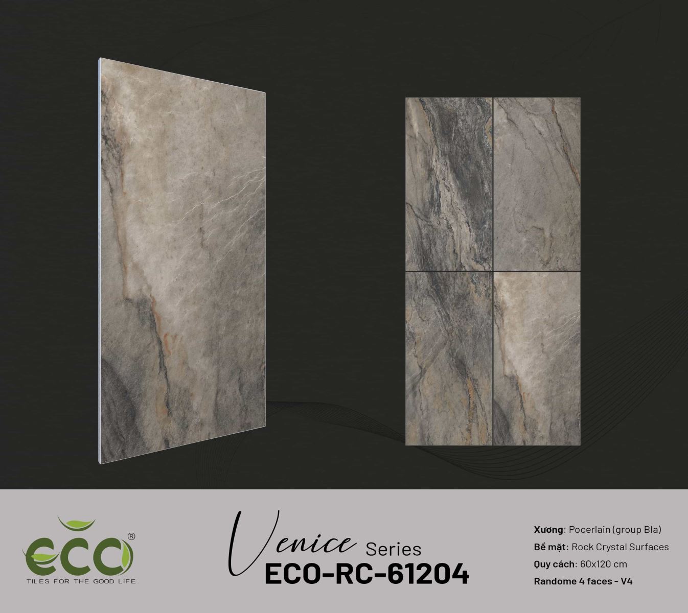Gạch ốp lát 60x120 Ecotiles ECO-RC-61204