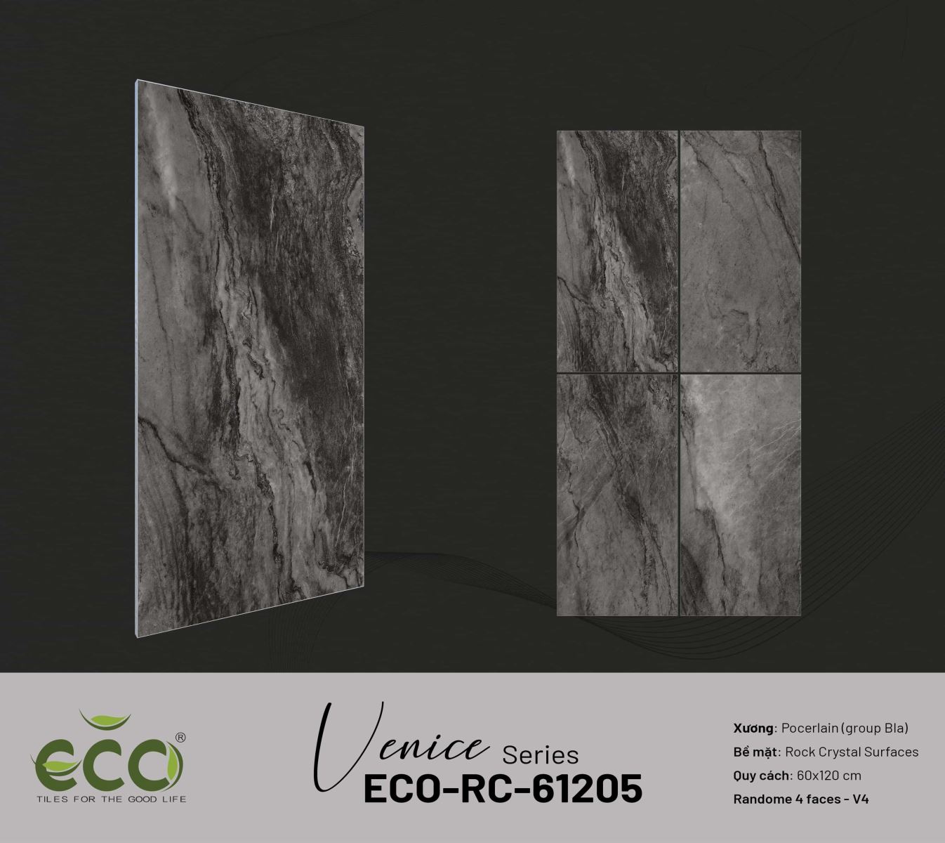 Gạch ốp lát 60x120 Ecotiles ECO-RC-61205