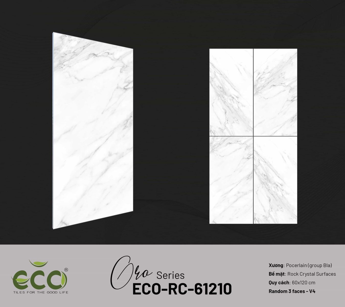 Gạch ốp lát 60x120 Ecotiles ECO-RC-61210