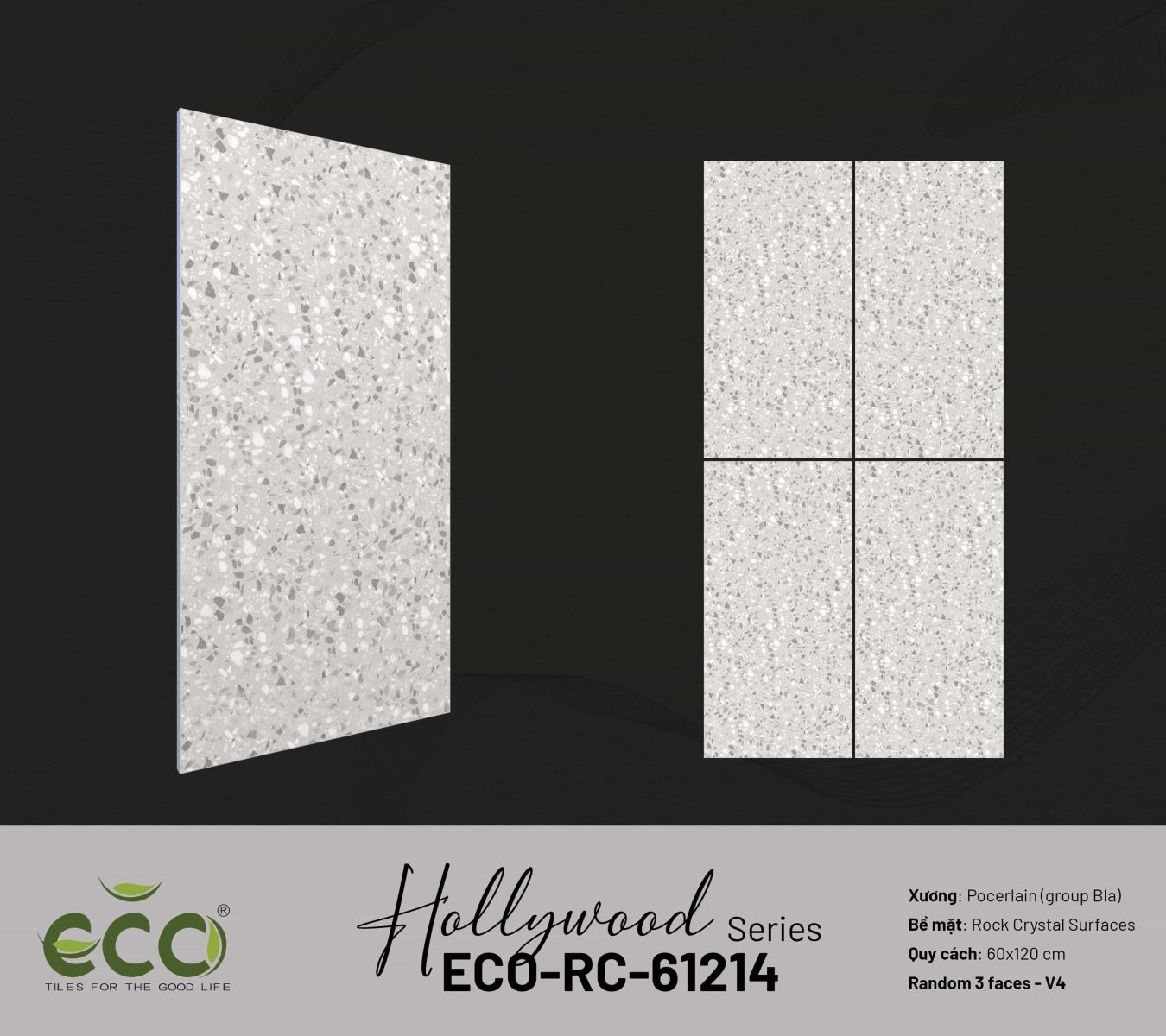 Gạch ốp lát 60x120 Ecotiles ECO-RC-61214