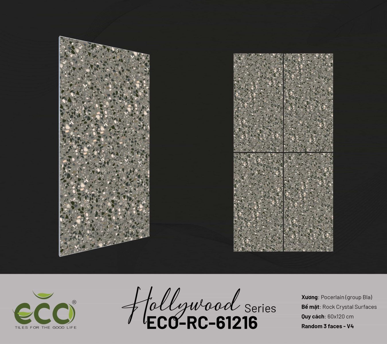 Gạch ốp lát 60x120 Ecotiles ECO-RC-61216