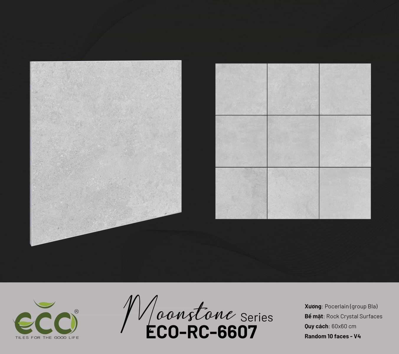 Gạch ốp lát 60x60 Ecotiles ECO-RC-6607