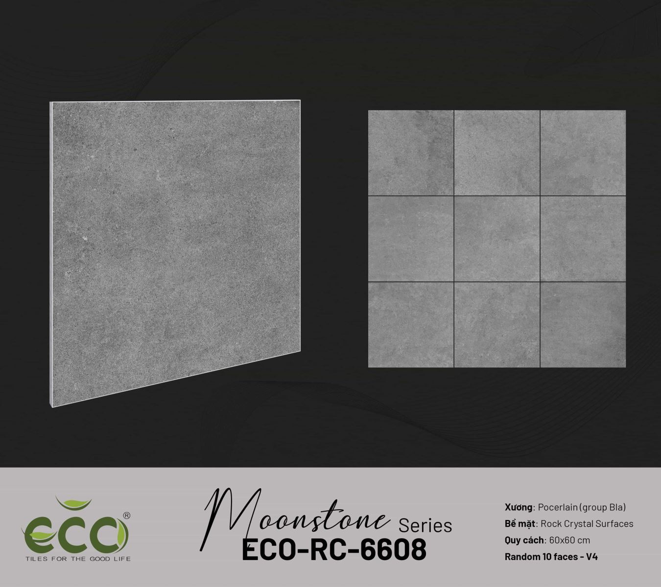 Gạch ốp lát 60x60 Ecotiles ECO-RC-6608