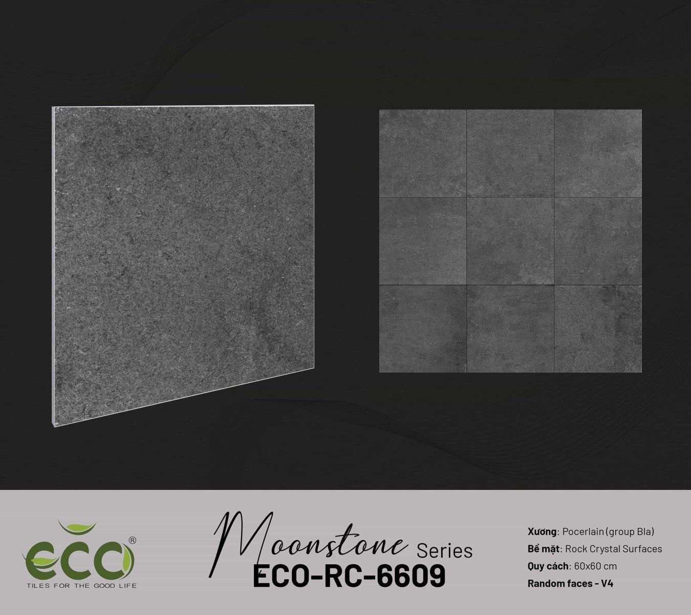Gạch ốp lát 60x60 Ecotiles ECO-RC-6609