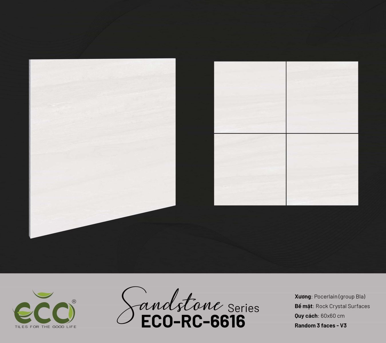 Gạch ốp lát 60x60 Ecotiles ECO-RC-6616