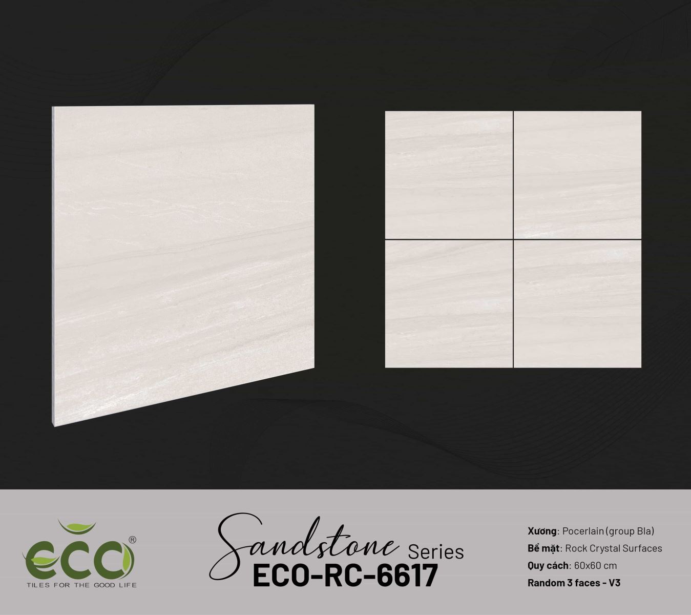Gạch ốp lát 60x60 Ecotiles ECO-RC-6617