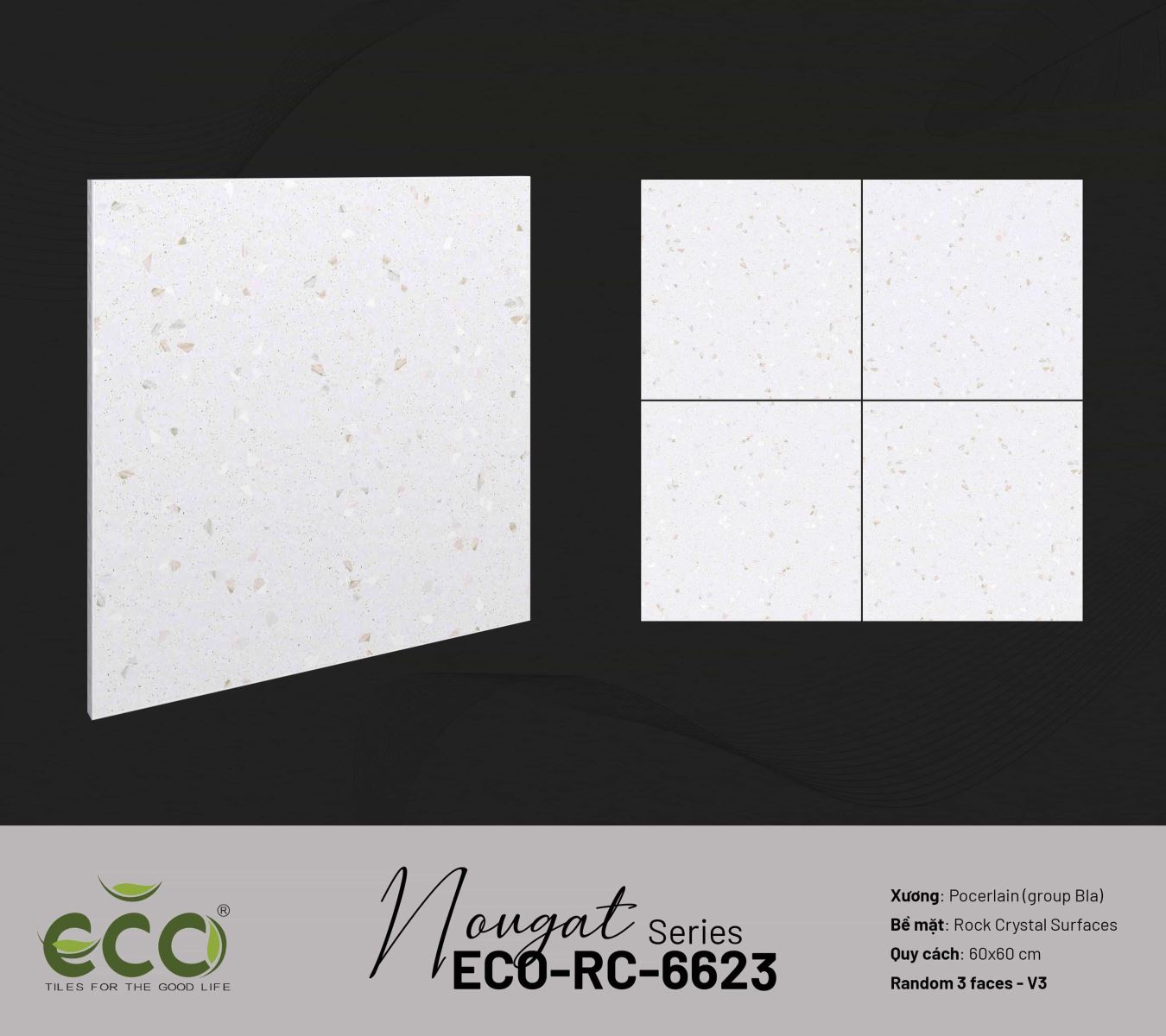 Gạch ốp lát 60x60 Ecotiles ECO-RC-6623