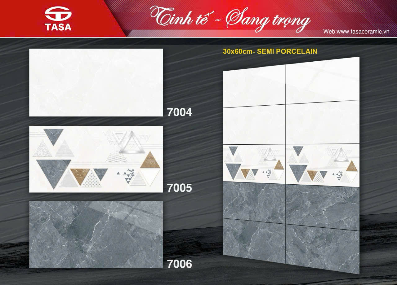 Gạch Ốp Tường Porcelain 30x60 TS 7004-7005-7006