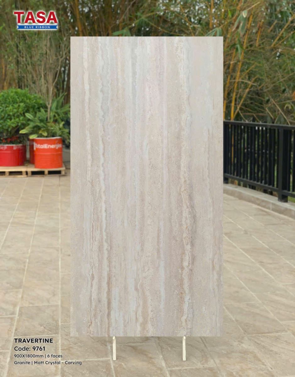 Gạch lát nền Tasa 90X180 9761 Travertine