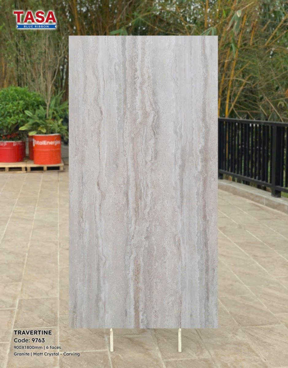 Gạch lát nền Tasa 90X180 9763 Travertine