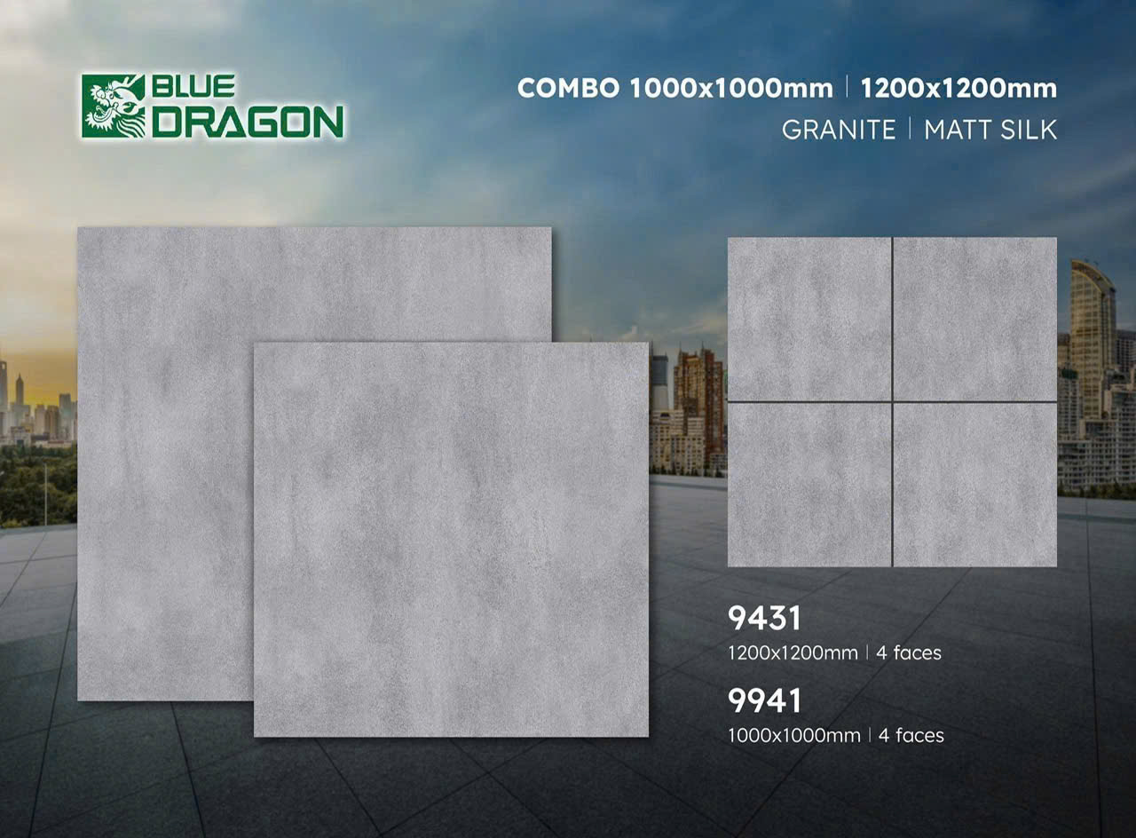 Gạch lát nền Bluedragon 120x120 9431 Mờ mịn