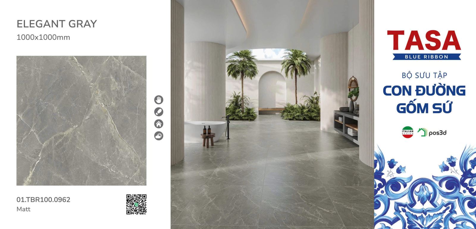 Gạch lát nền Tasa 100x100 01.TBR100.0962