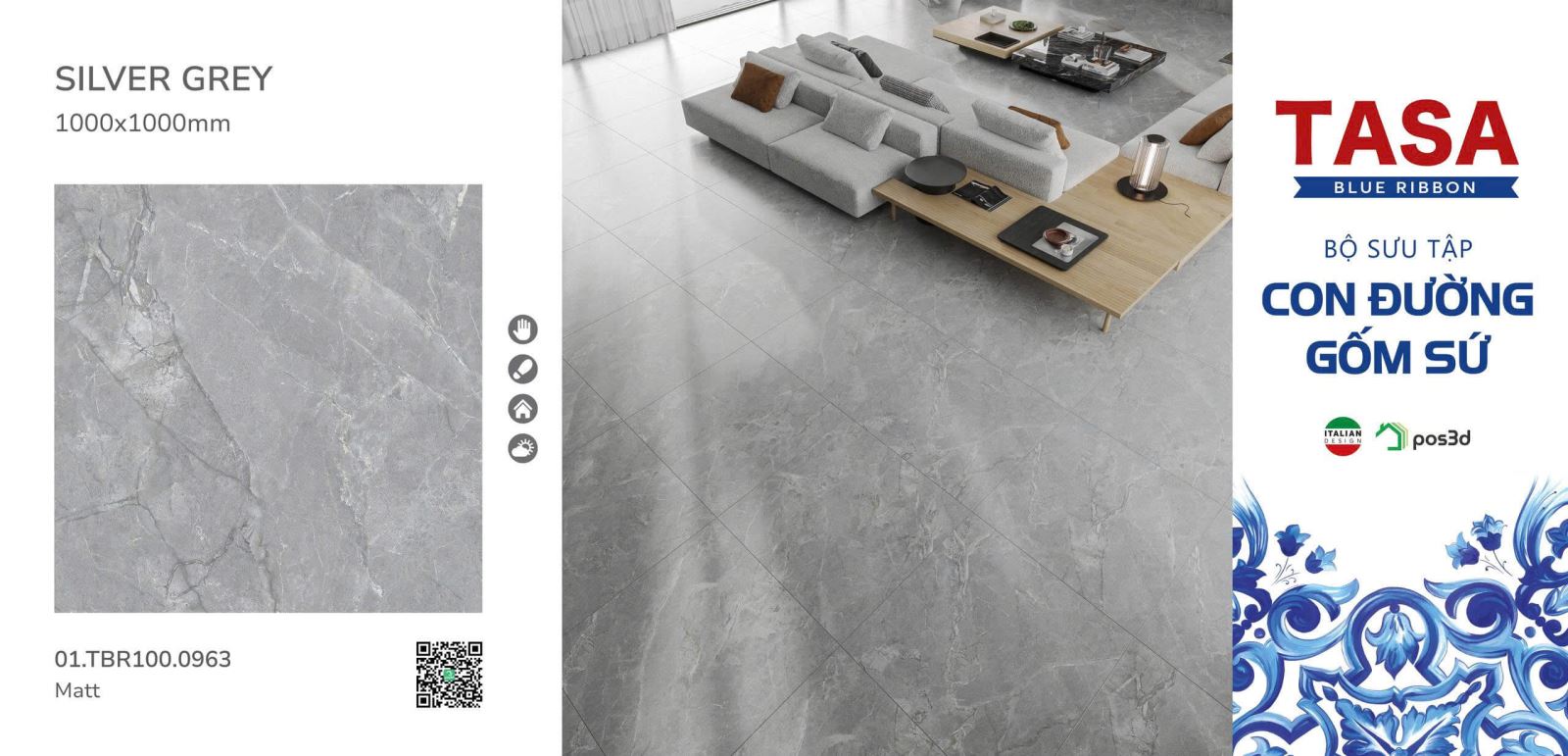 Gạch lát nền Tasa 100x100 01.TBR100.0963