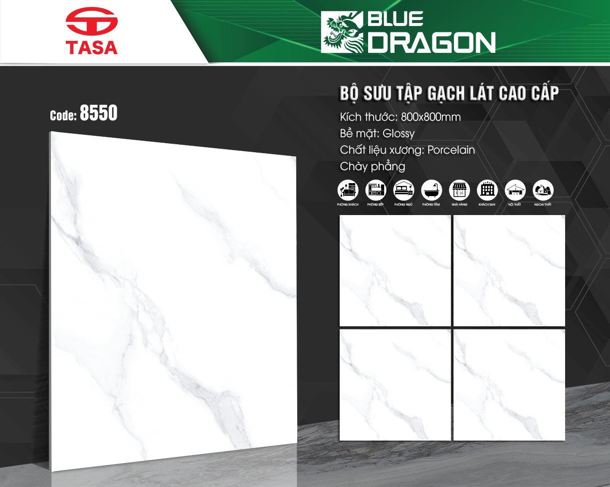 Gạch lát nền BlueDragon 80x80 8550