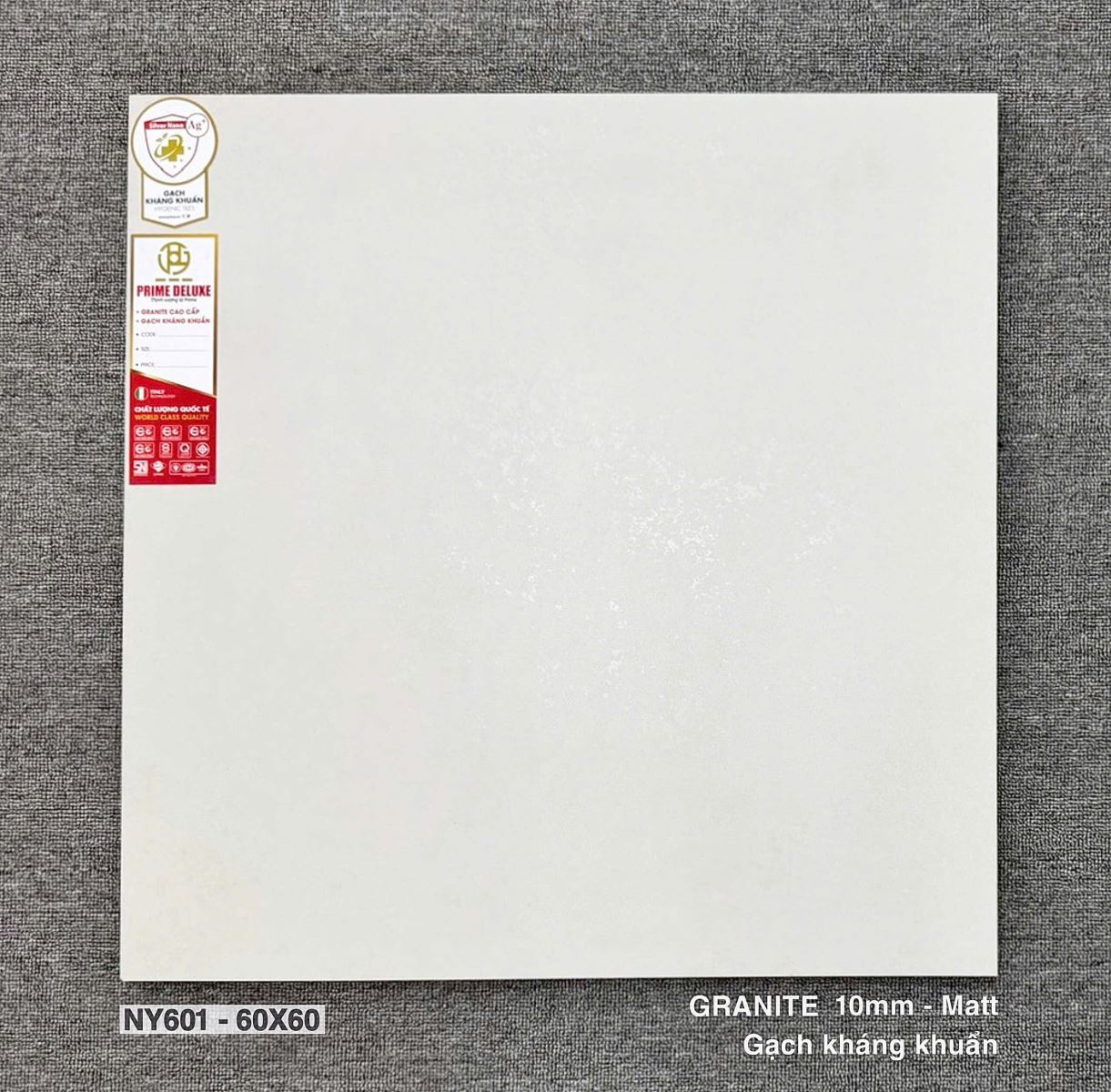Gạch ốp lát Prime 60x60 Granite Kháng Khuẩn NY601