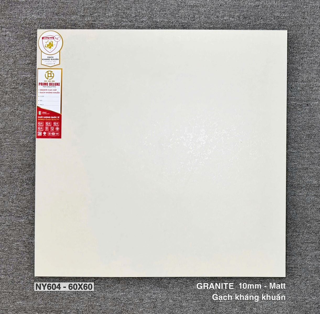Gạch ốp lát Prime 60x60 Granite Kháng Khuẩn NY604