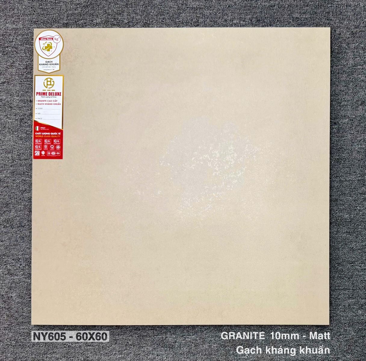 Gạch ốp lát Prime 60x60 Granite Kháng Khuẩn NY605
